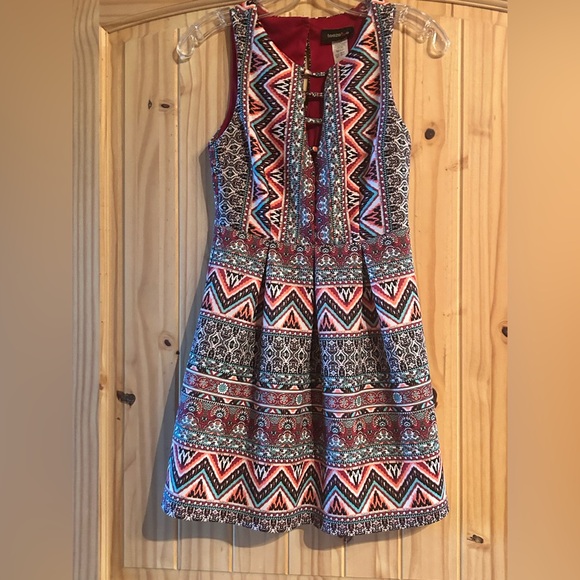 Teeze Me Dresses & Skirts - Teeze Me Aztec Pattern Dress